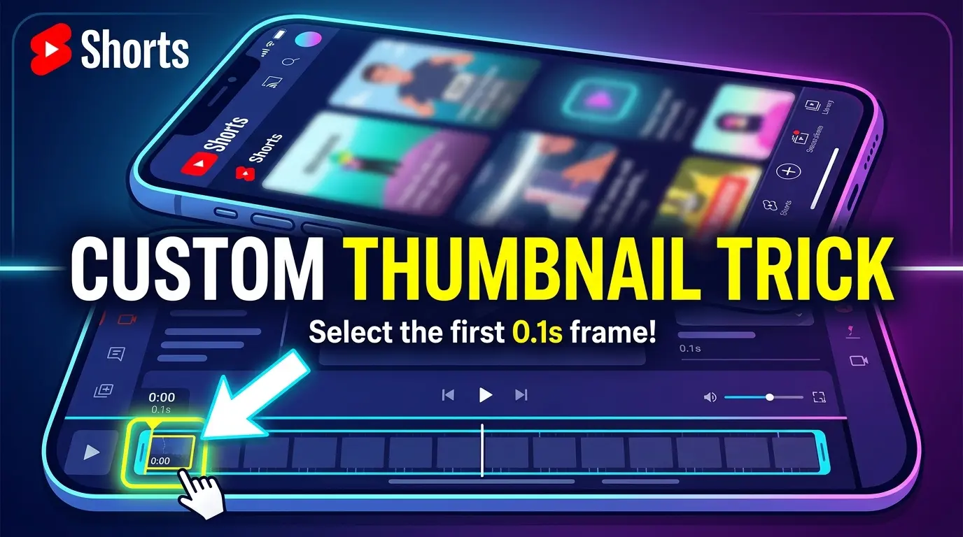 Embedded thumbnail trick for YouTube Shorts