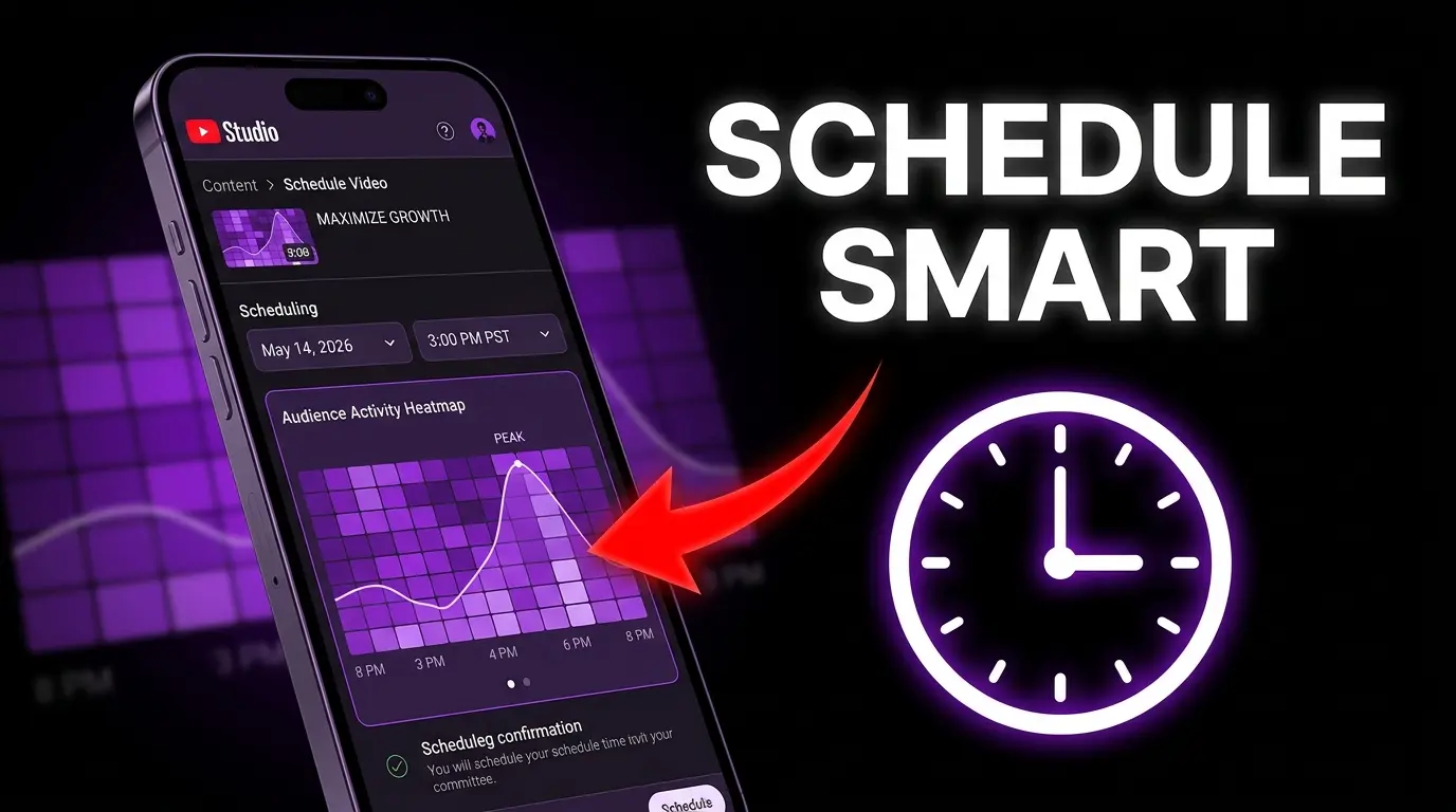 Scheduling YouTube video based on audience heat map