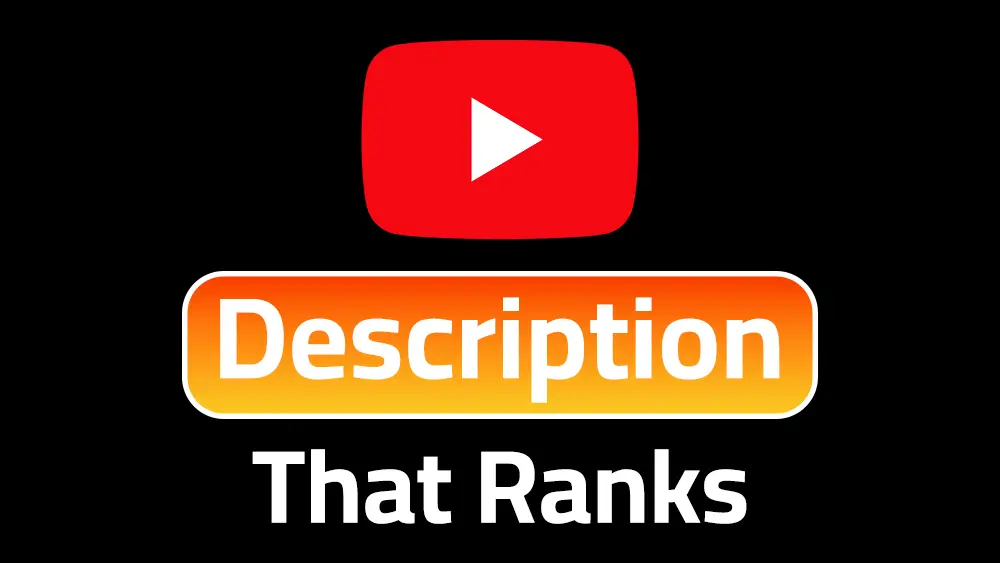 YouTube channel About section showing an optimized description with keywords and links for 2026