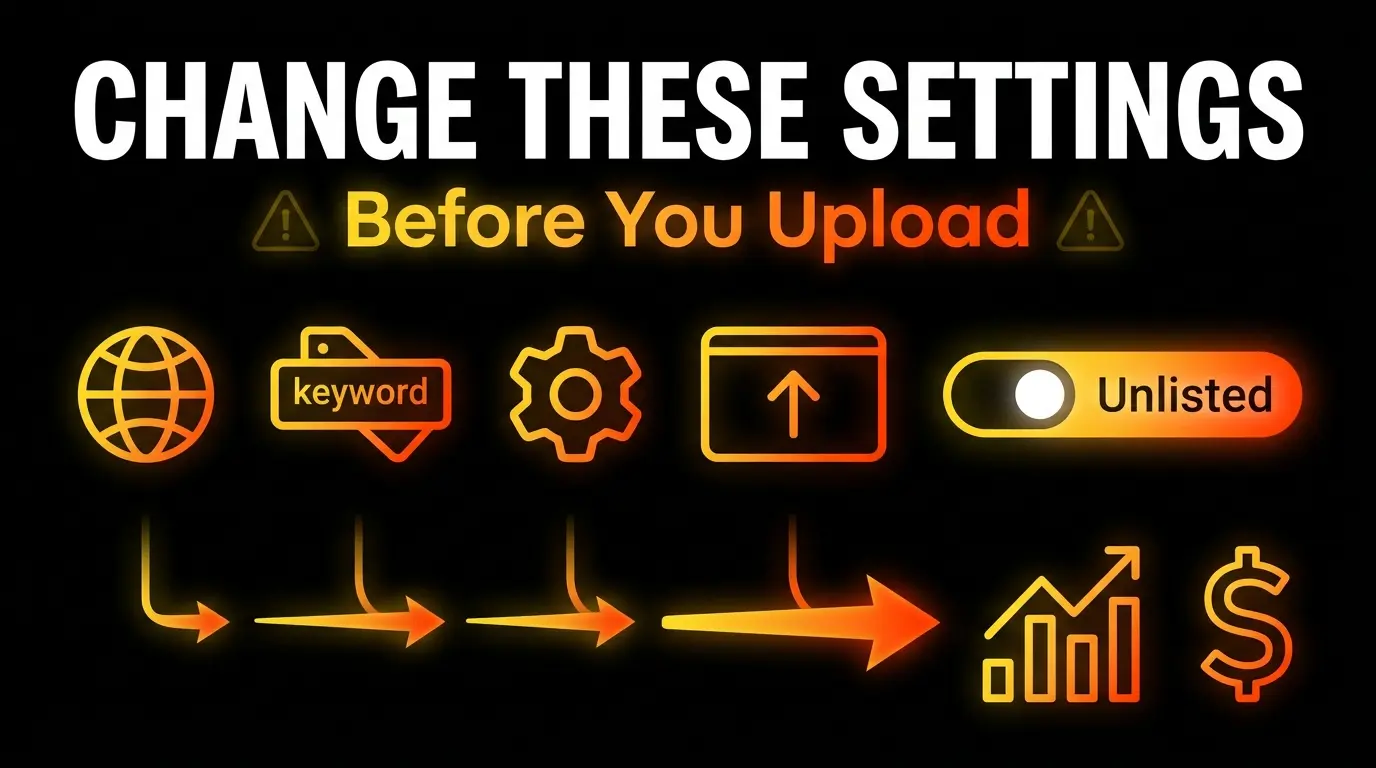 Upload defaults configuration panel