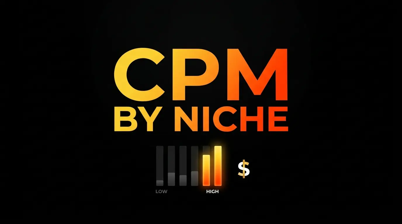 Complete YouTube CPM breakdown by niche for 2026 with RPM comparison