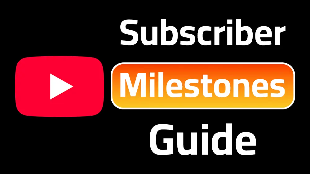 Complete YouTube subscriber milestone chart showing Play Button awards from Silver at 100K to Red Diamond at 100M