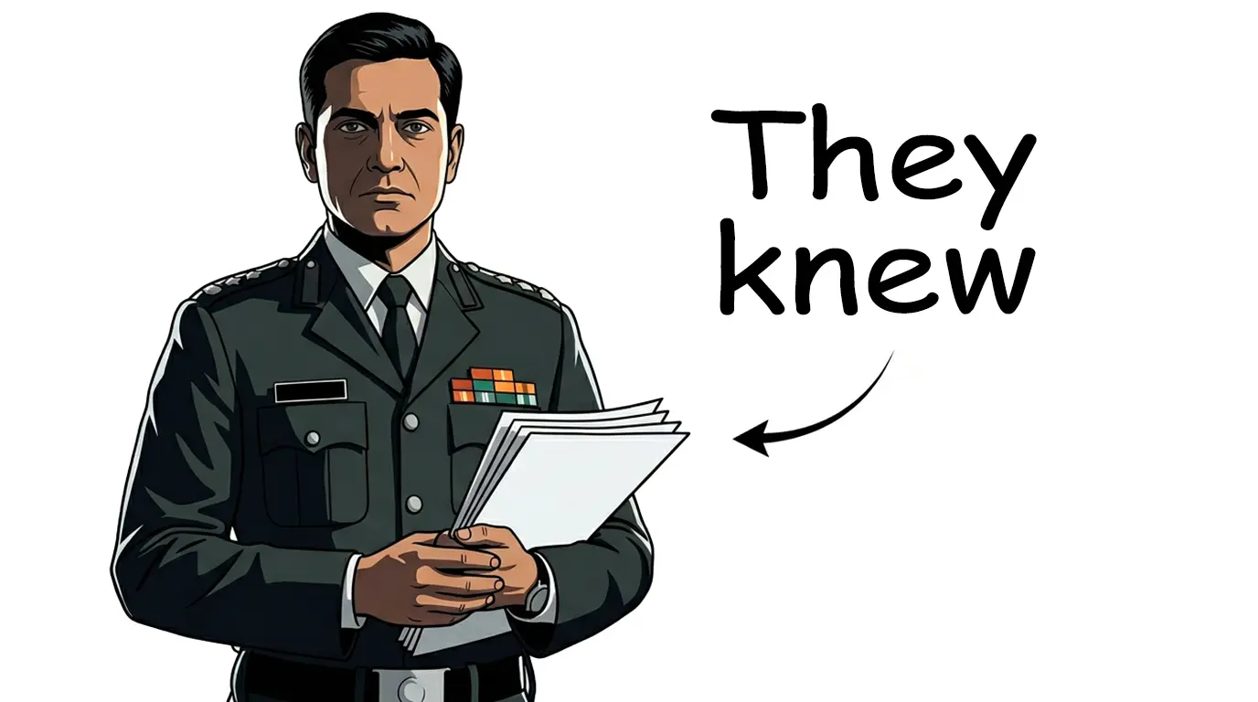 Example 1 result: Indian intelligence officer thumbnail, THEY KNEW