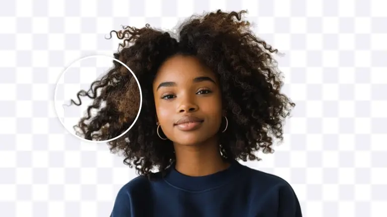 Before and after AI thumbnail enhancement - background removal, upscaling, and color grading