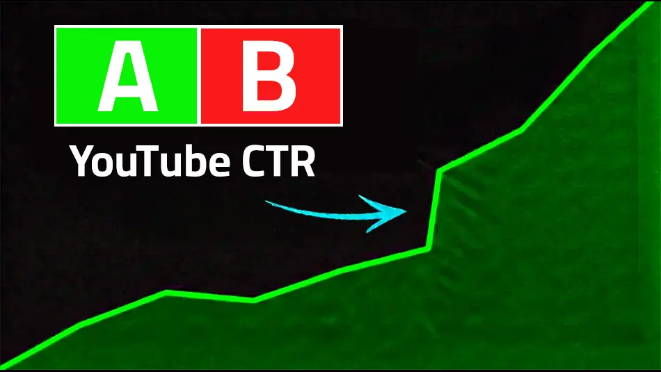 YouTube CTR data and analytics showing thumbnail A/B testing impact on click-through rate 2026