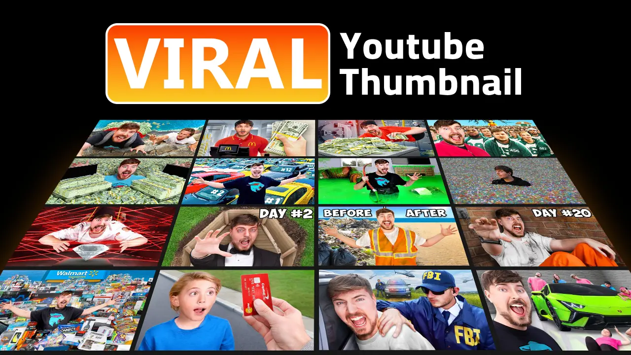 Analysis of viral YouTube thumbnails from 100M+ view videos