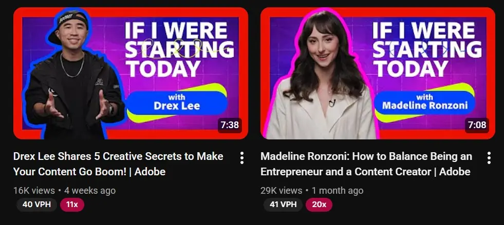 Branding consistency example